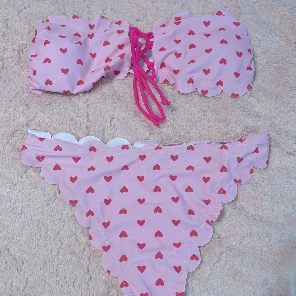Heart bathing suit
